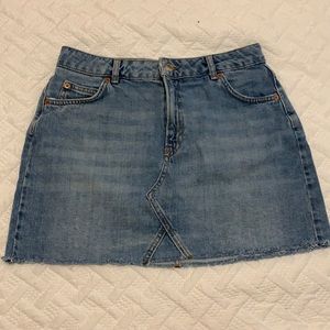 Topshop Denim Mini Skirt